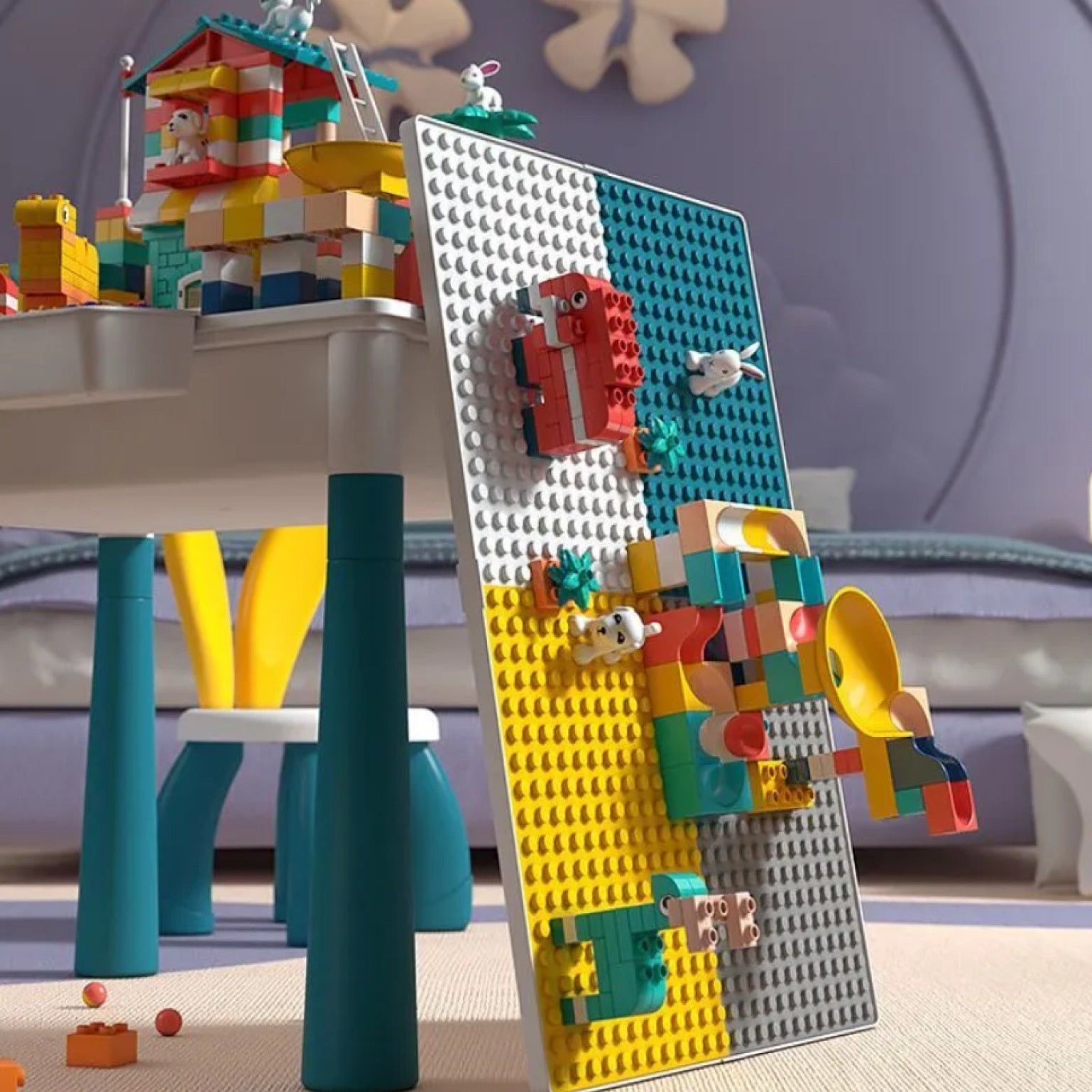 Masuta interactiva constructii copii lego 12