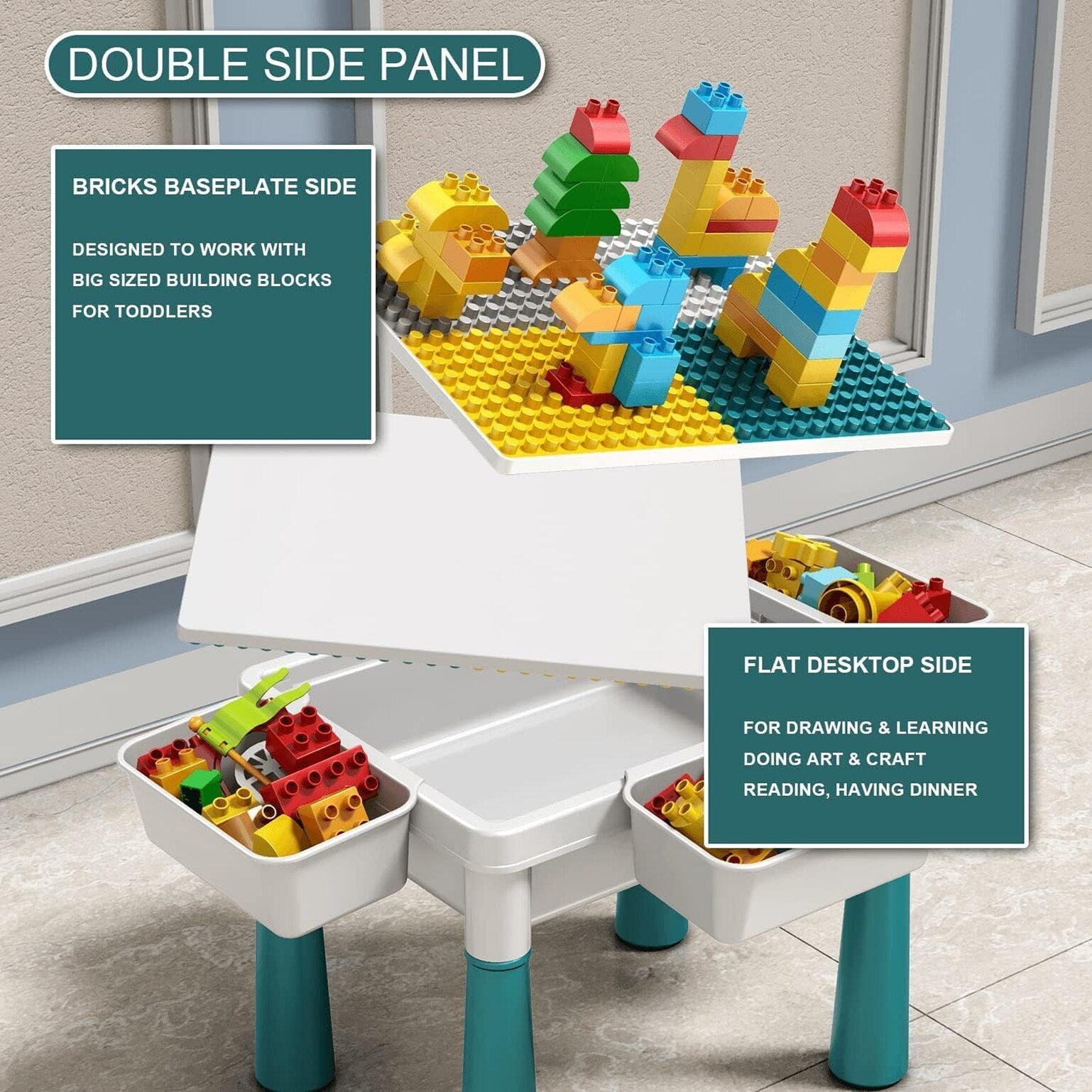 Masuta interactiva constructii copii lego 4