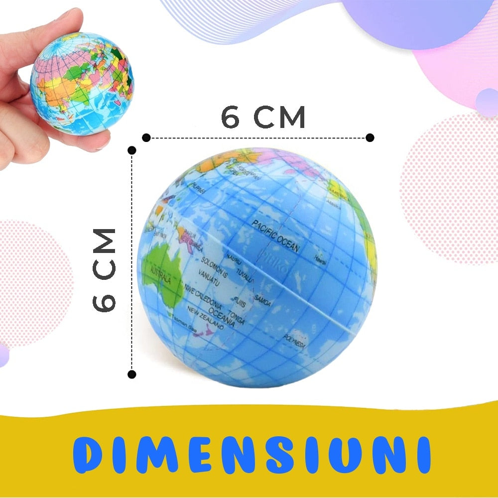 Set 12 Bile Senzoriale Antistres cu Emoticoane – Squishy, Colorate, 5cm 2