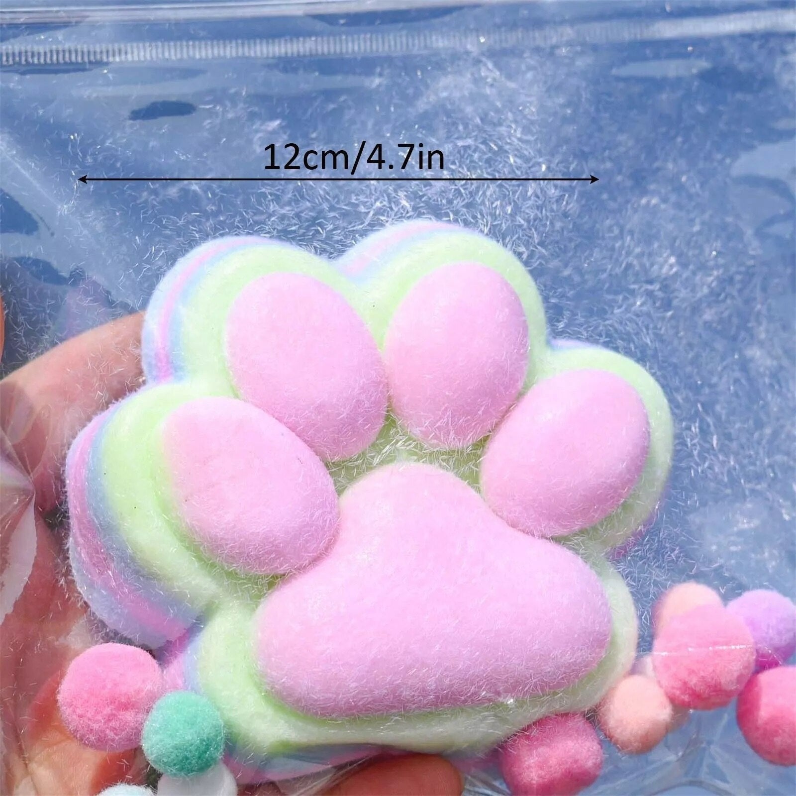 Jucarie Antistres Squishy Labuta de Pisica – Revenire Lenta, 12cm, 220g 3
