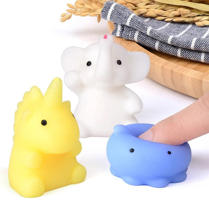 Set 50 Jucarii Squishy Mochi – Antistres, Silicon Moale, Forme si Culori Diverse 5