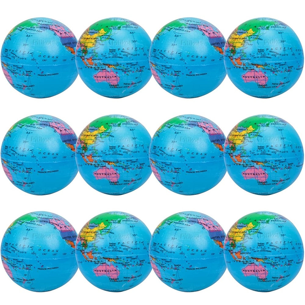 Set 12 Bile Senzoriale Antistres cu Emoticoane – Squishy, Colorate, 5cm 1